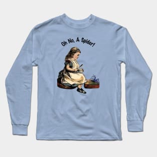 Oh No, A Spider! Little Miss Muffet Long Sleeve T-Shirt